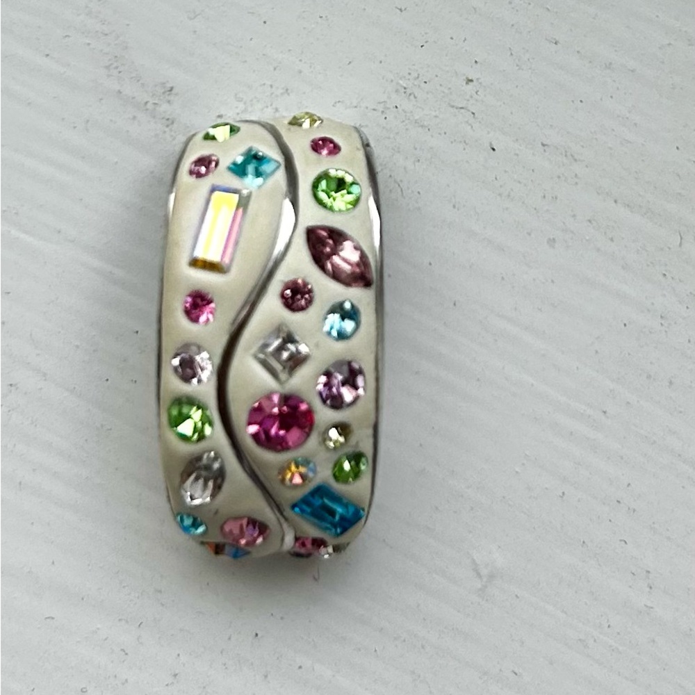 Colorful Crystals Pendant Sterling Silver 925